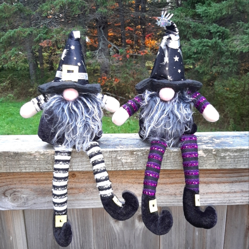 Set of 2 Halloween/Harvest Gnomes NWT